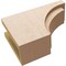 Ekena Millwork 4in. W x 8in. H x 12in. L Rivera Woodgrain TimberThane Rafter Tail, Primed Tan RFTUR04X08X12RIVRCPR - alternate 5